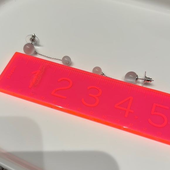 Dangle Drop Elegant Silver Drop Earrings - Picture 3 of 4